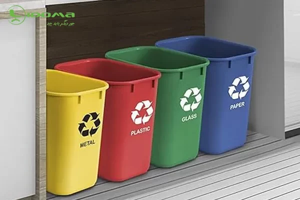 رنگ سطل زباله بازیافت
